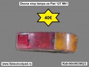 Desna stop lampa za Fiat 127 mk1