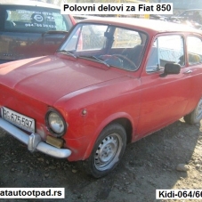 Fiat 850  Auto kome se motor vrti ulevo